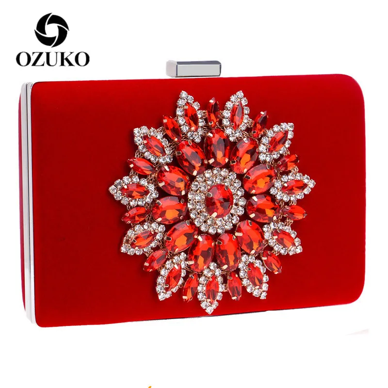 OZUKO Flower Rhinestones Clutches Women Handbag Metal Chain Shoulder Bags Purse Wallets Wedding Evening Clutch Bag
OZUKO Flower Rhinestones Clutches Women Handbag Metal Chain Shoulder Bags Purse Wallets Wedding Evening Clutch Bag