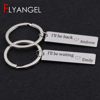 2pc Custom Name Fashion Lover Keychain Couples Valentine's Gifts Engraved Letter I'll Back I'll Waiting Heart Key Holder
2pc Custom Name Fashion Lover Keychain Couples Valentine's Gifts Engraved Letter I'll Back I'll Waiting Heart Key Holder