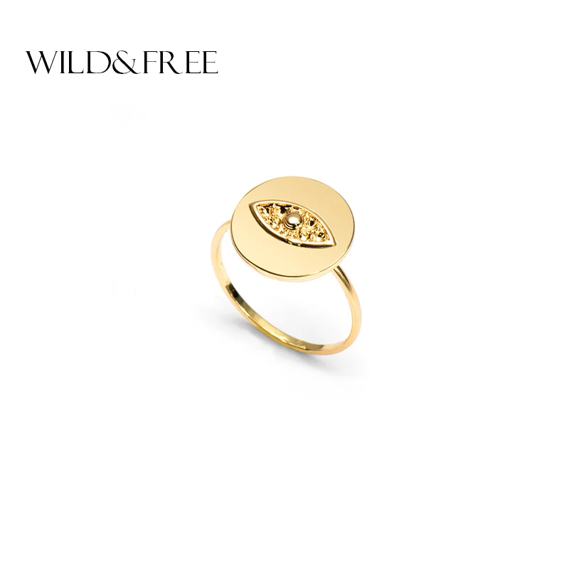 Wild & Free 2019 Vintage Gold Silver Color Coin Rings For Women Fashion Boho Finger Round Ring With Eye Female Jewelry Gifts
Wild & Free 2019 Vintage Gold Silver Color Coin Rings For Women Fashion Boho Finger Round Ring With Eye Female Jewelry Gifts
