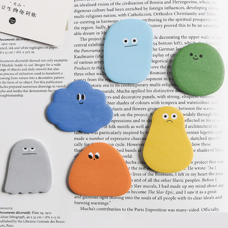 6Pcs Cartoon Mini Memo Pad Cute Colorful Sticky Note Planner Scrapbooking Creative Office Decoration Stationery School Supplies
6Pcs Cartoon Mini Memo Pad Cute Colorful Sticky Note Planner Scrapbooking Creative Office Decoration Stationery School Supplies