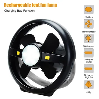 Camping Tent USB Fan Light 10 LED Rechargeable Lantern Portable Bright Lamp Power Bank Function TN88
Camping Tent USB Fan Light 10 LED Rechargeable Lantern Portable Bright Lamp Power Bank Function TN88