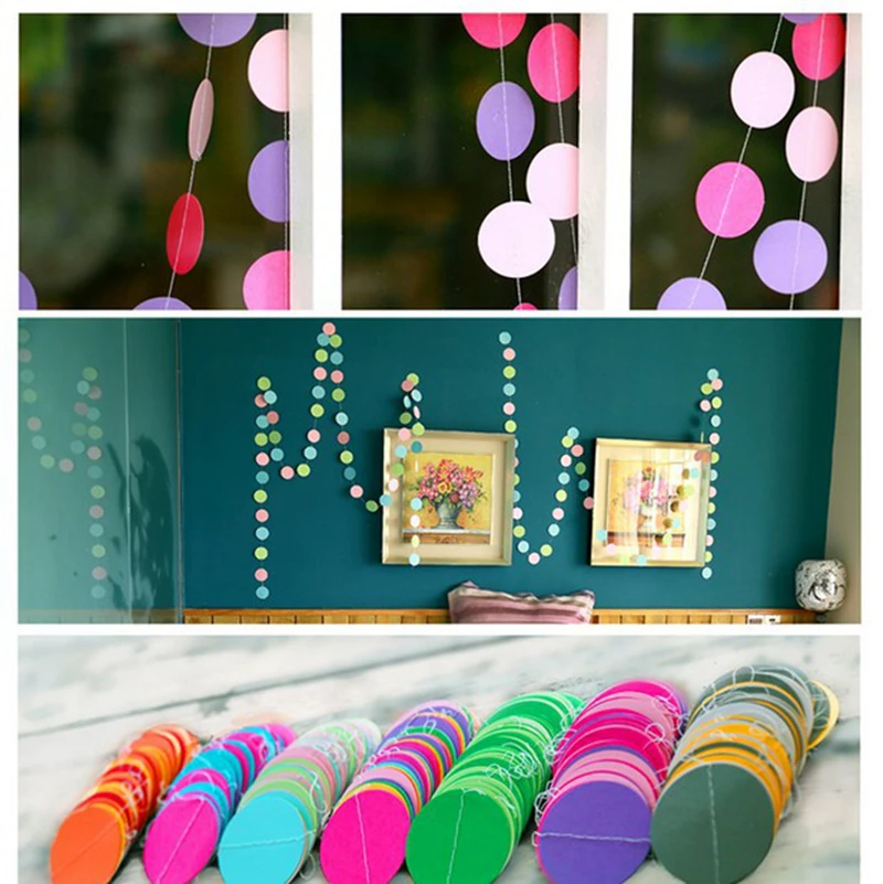 NONO Party 4 meter Paper Garlands Wedding Party Bunting Banner Decoras Circle Paper Garland Home Decoration JY-017-1
NONO Party 4 meter Paper Garlands Wedding Party Bunting Banner Decoras Circle Paper Garland Home Decoration JY-017-1