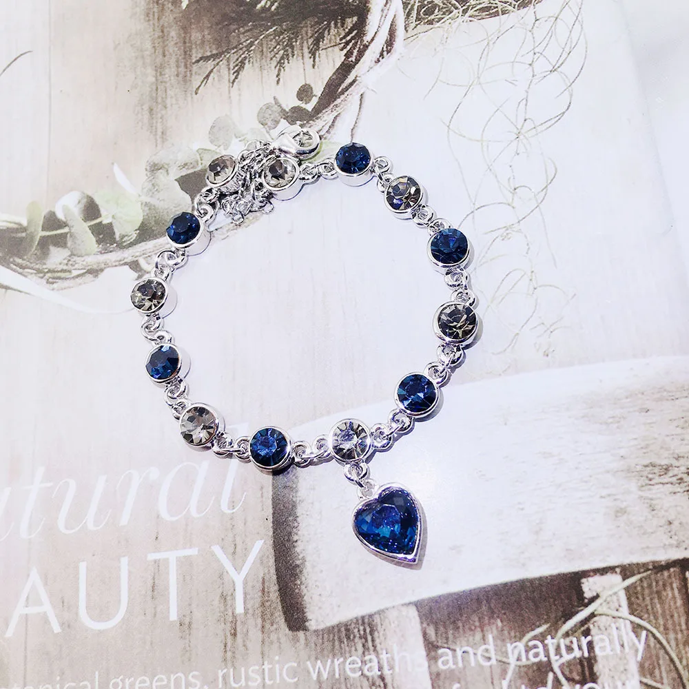 YUN RUO Luxury Blue Zircon Stone Ocean Heart Bracelet Rose Gold Color Fashion Jewelry Birthday Gift Woman Not Fade Drop Shipping
YUN RUO Luxury Blue Zircon Stone Ocean Heart Bracelet Rose Gold Color Fashion Jewelry Birthday Gift Woman Not Fade Drop Shipping