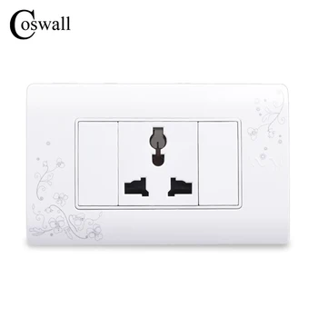 COSWALL Universal Plug Simple Style Wall Electrical Socket Multi-function 3 Hole Power Outlet With Child Protective Door
COSWALL Universal Plug Simple Style Wall Electrical Socket Multi-function 3 Hole Power Outlet With Child Protective Door