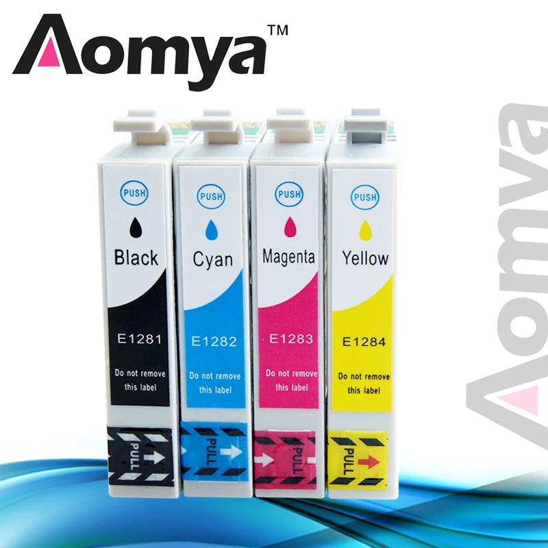 

Aomya T1281 Compatible Ink Cartridge Compatible For Epson S22 SX125 SX420W SX425W SX235W SX130 SX435W SX230 WF7525 T1281 - T1284