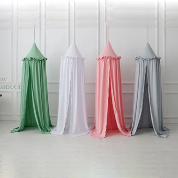 Cotton 3D Hung Dome Mosquito Net Ruffle Princess Girls Crib Canopy Baby Bed Canopy Kids Mosquito Net Girls Room Decor 240cm
Cotton 3D Hung Dome Mosquito Net Ruffle Princess Girls Crib Canopy Baby Bed Canopy Kids Mosquito Net Girls Room Decor 240cm