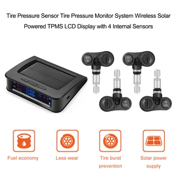 Solar TPMS Car Tire Pressure Alarm Monitor System Display 4 Internal Sensor Temperature Warning Leakage High/Low Pressure Alert
Solar TPMS Car Tire Pressure Alarm Monitor System Display 4 Internal Sensor Temperature Warning Leakage High/Low Pressure Alert