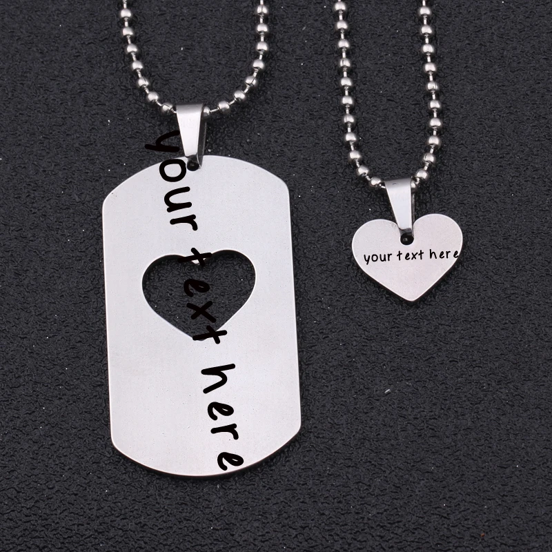 engarved personalized necklace set Army card + heart set sweater necklace any text can be engarved
engarved personalized necklace set Army card + heart set sweater necklace any text can be engarved