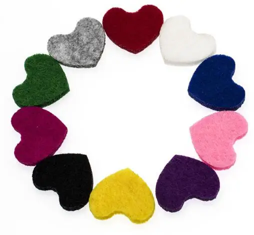 50pcs/lot Heart Shape Mix Colors Aromatherapy Felt Pads Fit for Essential Oil Diffuser Floating Locket
50pcs/lot Heart Shape Mix Colors Aromatherapy Felt Pads Fit for Essential Oil Diffuser Floating Locket