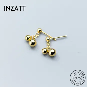 INZATT OL Bead Metal Dangle Drop Earrings Fashion 925 Sterling Silver Jewelry For Women Party Gift Gold Color Trendy Accessories
INZATT OL Bead Metal Dangle Drop Earrings Fashion 925 Sterling Silver Jewelry For Women Party Gift Gold Color Trendy Accessories