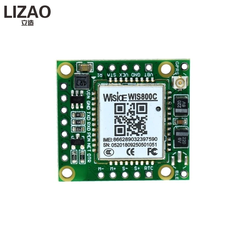 Наименьший модуль GPRS GSM от LIZAO WIS800C микро SIM карта основная плата