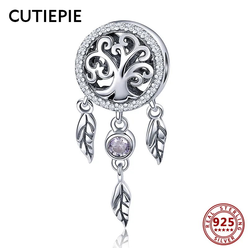CUTIEPIE 100% Real 925 Sterling Silver Dream Hope Tree CZ Beads Charms Fit for DIY Bracelet Pendant Necklace Silver Jewelry Gift
CUTIEPIE 100% Real 925 Sterling Silver Dream Hope Tree CZ Beads Charms Fit for DIY Bracelet Pendant Necklace Silver Jewelry Gift