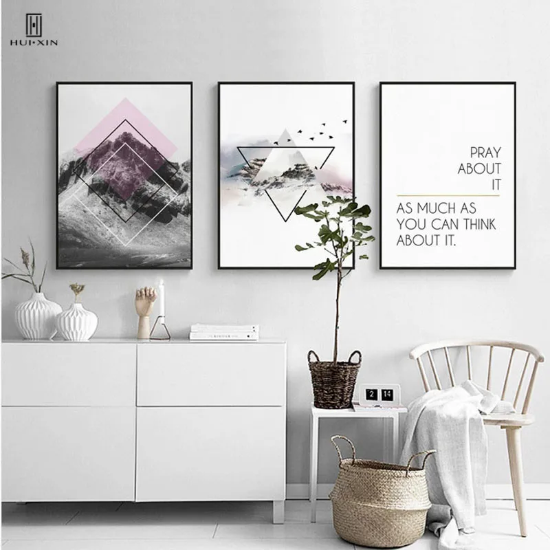 Modern Concise Landscape Prints On Canvas Pictures Mountains Colorful Triangle Art Wall Posters Living Room Decor Paintings
Modern Concise Landscape Prints On Canvas Pictures Mountains Colorful Triangle Art Wall Posters Living Room Decor Paintings