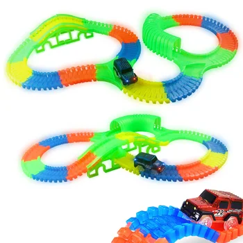 300/150 PCS Bend Flexible Curve Slot DIY Track Toy Set with glows in the dark Track LED light Racing Car Toys for children kids
300/150 PCS Bend Flexible Curve Slot DIY Track Toy Set with glows in the dark Track LED light Racing Car Toys for children kids