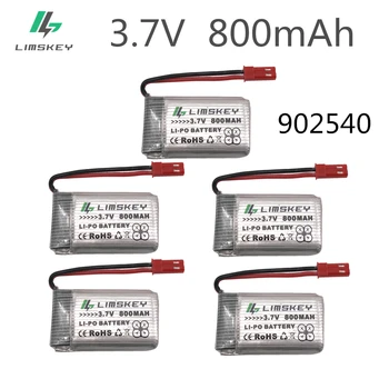 5pcs RC Drone Lipo Battery JST 902540 3.7V 800mAh Lipo 1S Battery For MJX x400 X300C X800 Quadcopter Parts
5pcs RC Drone Lipo Battery JST 902540 3.7V 800mAh Lipo 1S Battery For MJX x400 X300C X800 Quadcopter Parts