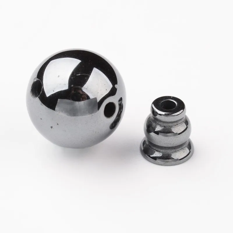 Electroplate Non-Magnetic Synthetic Hematite 3 hole Round & Guru Buddhist Beads, Buddha Jewelry Findings, Black, 12mm; hole: 2mm
Electroplate Non-Magnetic Synthetic Hematite 3 hole Round & Guru Buddhist Beads, Buddha Jewelry Findings, Black, 12mm; hole: 2mm