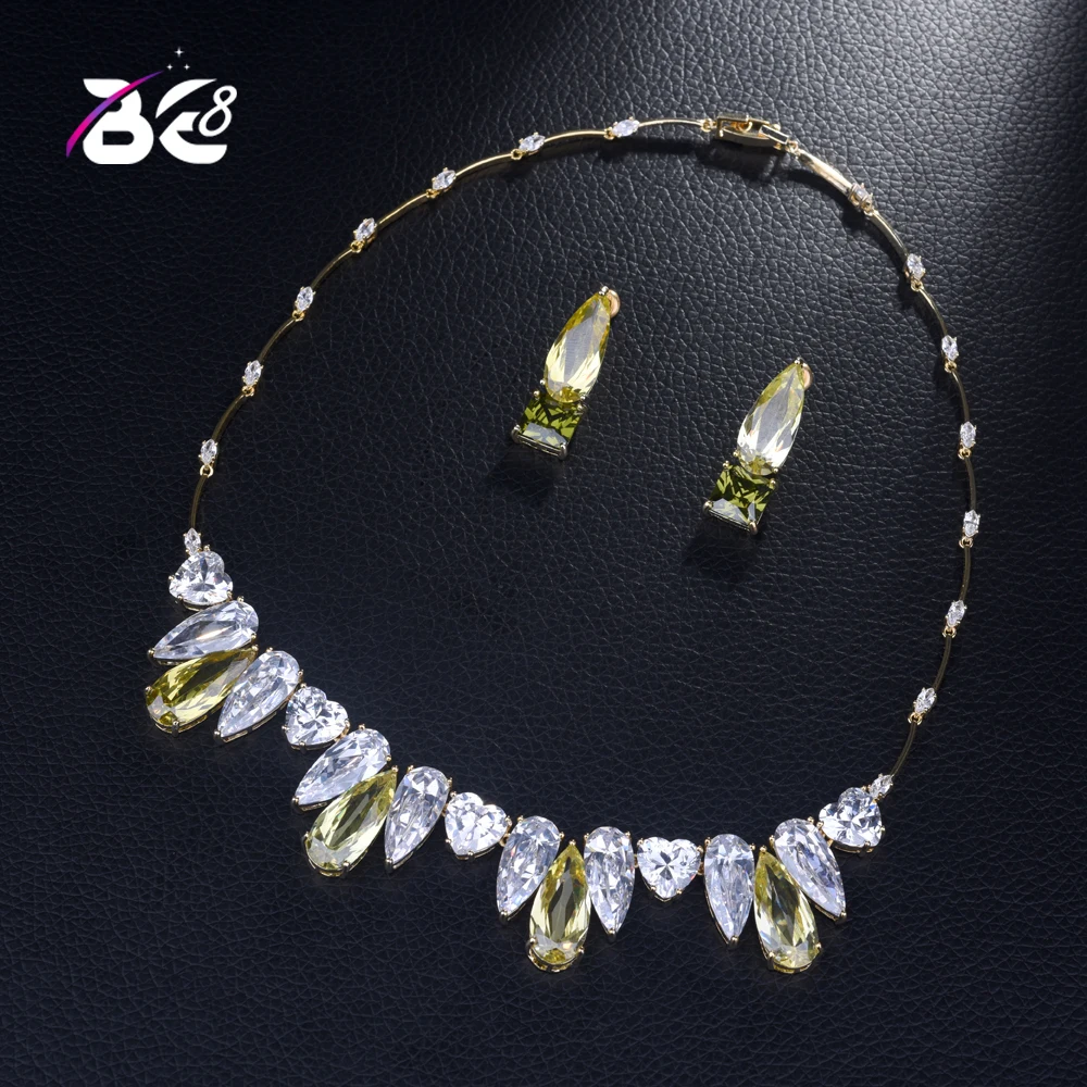 Be 8 New Fashion Luxury Geometric Shape Crystal CZ Stone Around Necklace Earring Set Women 2pcs Jewelry Set Wedding Dress S376
Be 8 New Fashion Luxury Geometric Shape Crystal CZ Stone Around Necklace Earring Set Women 2pcs Jewelry Set Wedding Dress S376