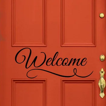 25*9.7CM Creative Welcome Door Sticker Vinyl Personality Style Wall Stickers Decal Black A0072
25*9.7CM Creative Welcome Door Sticker Vinyl Personality Style Wall Stickers Decal Black A0072
