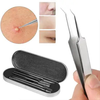 5PCS Blackhead Acne Comedone Clip Needle Tweezers Pimple Extractor Remover Set N20326 1102
5PCS Blackhead Acne Comedone Clip Needle Tweezers Pimple Extractor Remover Set N20326 1102