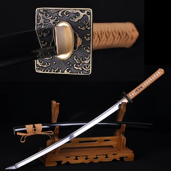 Genuine Samurai Katana Sword For Sale Fully Handmade Japanese Knife Forge Carbon Steel Full Tang Iaido Training Blade Custom
Genuine Samurai Katana Sword For Sale Fully Handmade Japanese Knife Forge Carbon Steel Full Tang Iaido Training Blade Custom