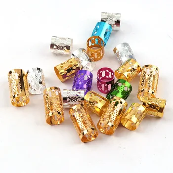 New Fashion Adjustable Metal Plated Hair Braid Dread Dreadlock Micro Rings Link Tube Beads Cuff Clip DIY Hair Decorations
New Fashion Adjustable Metal Plated Hair Braid Dread Dreadlock Micro Rings Link Tube Beads Cuff Clip DIY Hair Decorations