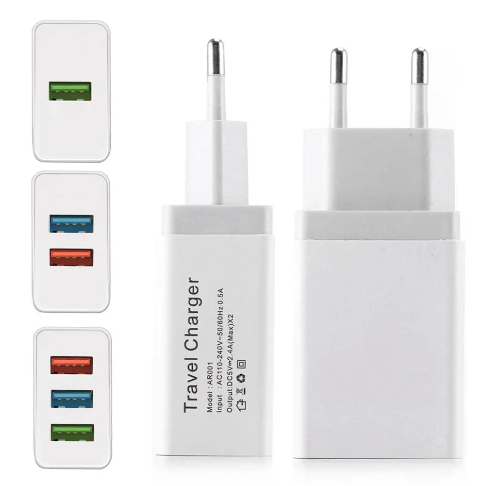 2.4A US/EU Plug Portable USB Travel Charger Single/Double/Three Socket USB Quick Charging Plug For Mobile Phone IPad PSP 1PC J2
2.4A US/EU Plug Portable USB Travel Charger Single/Double/Three Socket USB Quick Charging Plug For Mobile Phone IPad PSP 1PC J2
