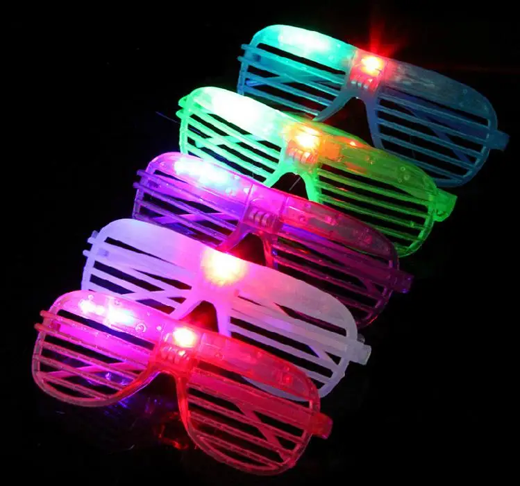 Light Up Glow Shutter Glasses LED Shades Flashing luminous Wedding Hen Night Fancy Dress Concert Cheer atmosphere props gift
Light Up Glow Shutter Glasses LED Shades Flashing luminous Wedding Hen Night Fancy Dress Concert Cheer atmosphere props gift