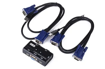 MT-260KL 2 Ports KVM Switch Control 2 PC Hosts by 1 Set of USB Keyboard Mouse and VGA Monitor Multi PC Manage Original Cable
MT-260KL 2 Ports KVM Switch Control 2 PC Hosts by 1 Set of USB Keyboard Mouse and VGA Monitor Multi PC Manage Original Cable