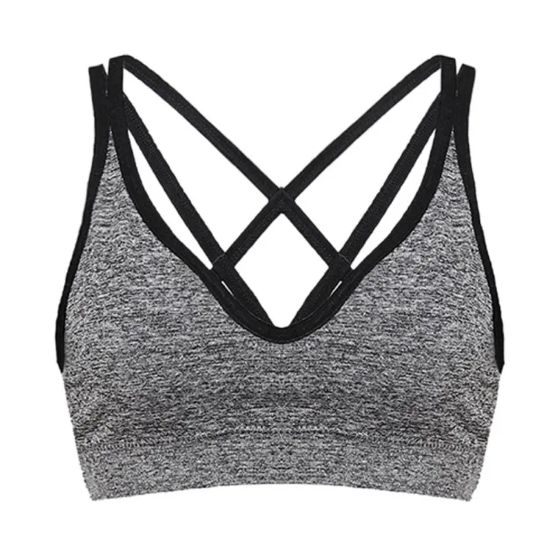 Sexy Deep V Design Sportwear Bra Women Fitness Bra Push Up Small Shoulder Straps Cross Back Vest
Sexy Deep V Design Sportwear Bra Women Fitness Bra Push Up Small Shoulder Straps Cross Back Vest