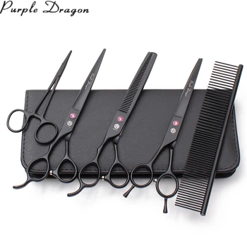 7" Left-Hand JP Stainless Black Dog Scissors Puppy Grooming Scissors Straight Shears Thinning Shears Pet Scissors Add Bag Z3006
7" Left-Hand JP Stainless Black Dog Scissors Puppy Grooming Scissors Straight Shears Thinning Shears Pet Scissors Add Bag Z3006