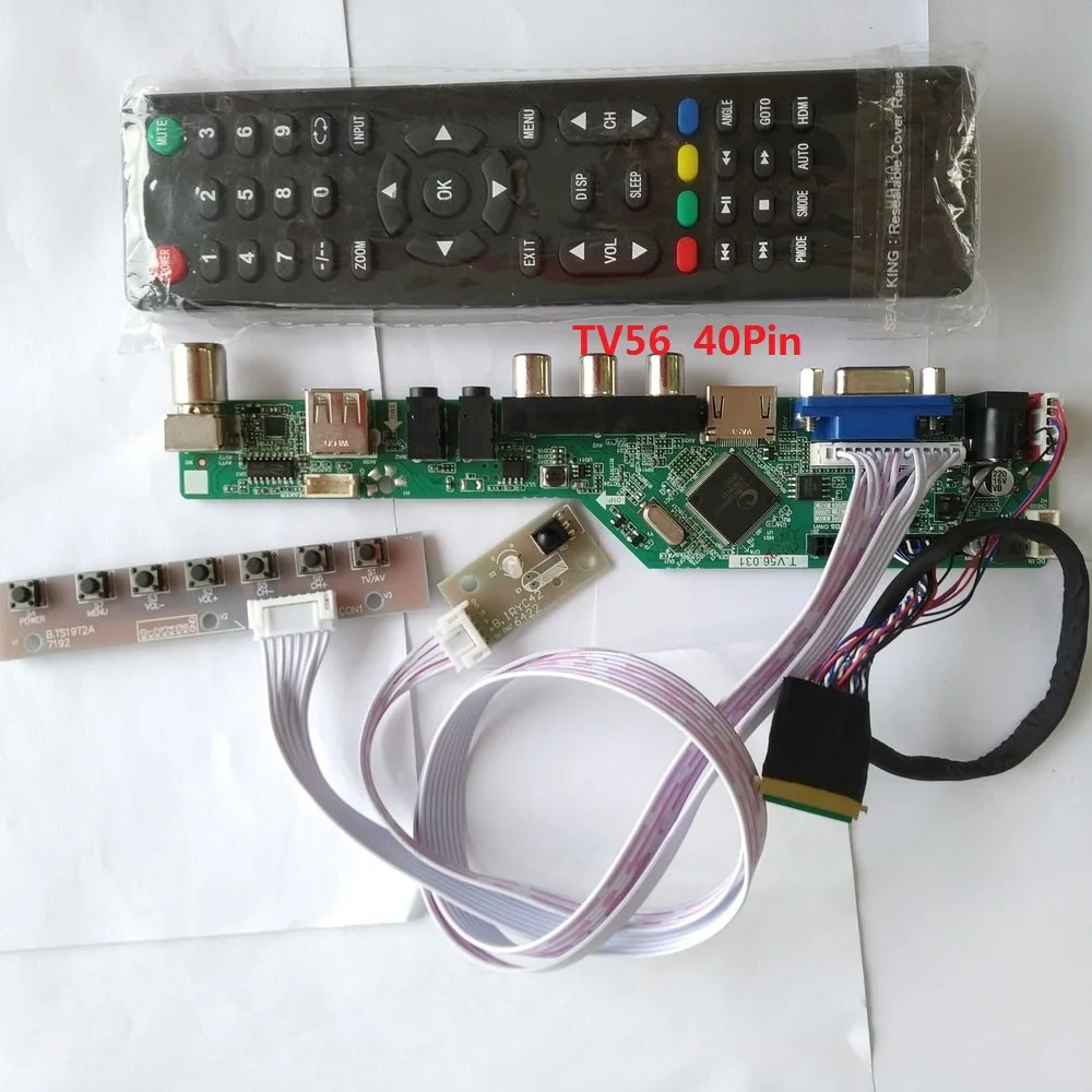 kit for LP173WD1(TL)(P1) HDMI USB 40pin LVDS remote VGA Screen panel TV AV 1600X900 17.3" Controller board driver LCD LED
kit for LP173WD1(TL)(P1) HDMI USB 40pin LVDS remote VGA Screen panel TV AV 1600X900 17.3" Controller board driver LCD LED