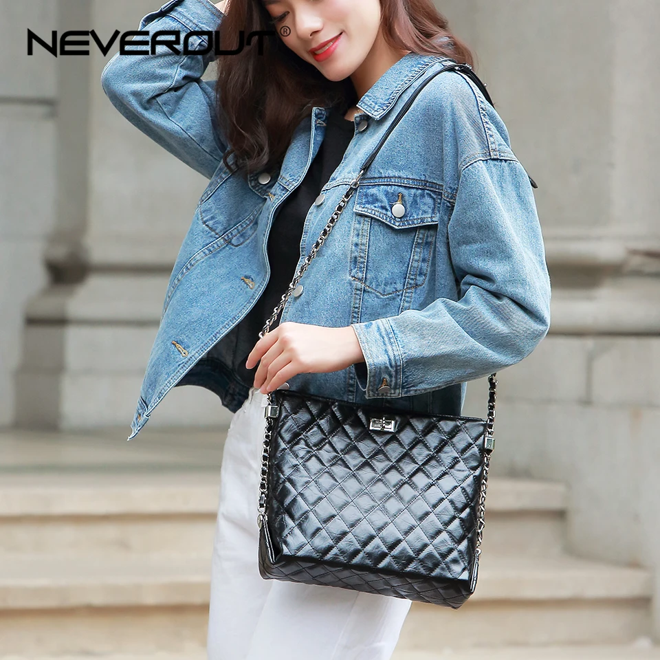 NEVEROUT 2 Size Classic Lattice Hobo Handbags Fashion Cross Body Bag High Quality Split Leather Bag Lady Twist Lock Shoulder Bag
NEVEROUT 2 Size Classic Lattice Hobo Handbags Fashion Cross Body Bag High Quality Split Leather Bag Lady Twist Lock Shoulder Bag