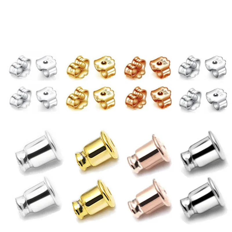 10pcs 4mm Butterfly Earring Back 925 Sterling Silver Earrings Bullet Stopper Accessories DIY Ear Jewelry Findings Supplier
10pcs 4mm Butterfly Earring Back 925 Sterling Silver Earrings Bullet Stopper Accessories DIY Ear Jewelry Findings Supplier