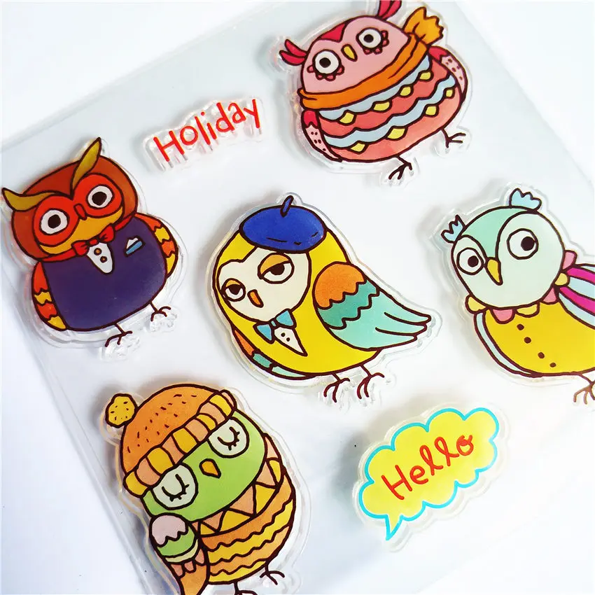 Colorful Owl party Transparent Clear Stamps / Silicone Seals Roller Stamp for DIY scrapbooking photo album/Card Making
Colorful Owl party Transparent Clear Stamps / Silicone Seals Roller Stamp for DIY scrapbooking photo album/Card Making