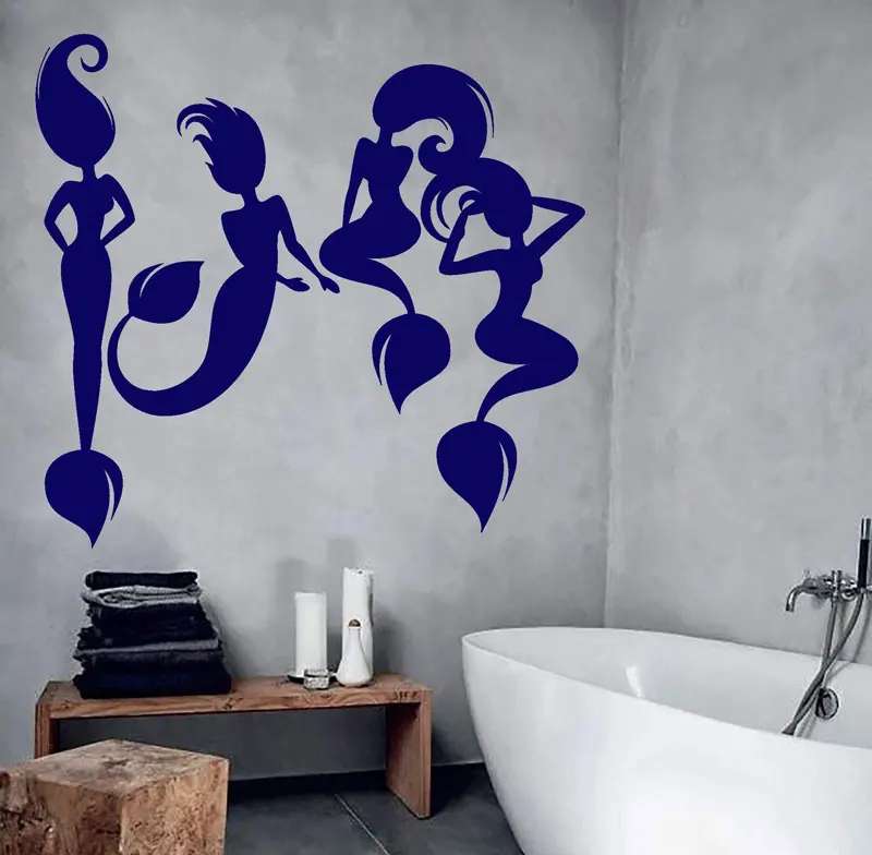 Vinyl wall applique fantasy mermaid sea fairy bathroom kindergarten stickers, girl bathroom wall stickers decoration YS19
Vinyl wall applique fantasy mermaid sea fairy bathroom kindergarten stickers, girl bathroom wall stickers decoration YS19
