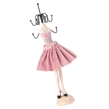 32 cm/13 inch High Elegant Jewelry Stand Holder Princess Skirt Bracelet Rings Hanger Pink Color
32 cm/13 inch High Elegant Jewelry Stand Holder Princess Skirt Bracelet Rings Hanger Pink Color
