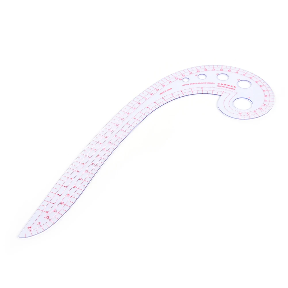mingtongli 11.8 Long Comma Shaped Drawing Tailor Ruler Transparent French Curve Ruler mingtongli 11.8 Long Comma Shaped Drawing Tailor Ruler Transparent French Curve Ruler