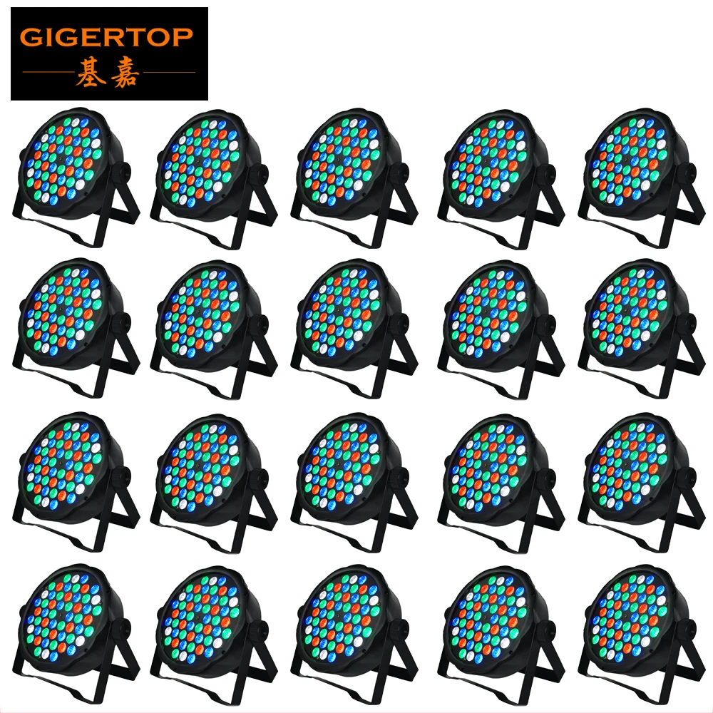 TP-P01 20XLot Hot Selling Led Par Stage DJ Lights 54pcs 1W RGBW Home Party Disco Strobe DMX512 Flat professional Lighting
TP-P01 20XLot Hot Selling Led Par Stage DJ Lights 54pcs 1W RGBW Home Party Disco Strobe DMX512 Flat professional Lighting