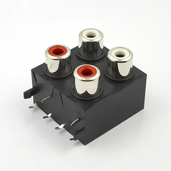 10pcs RCA AV Connector Four Holes AV Audio Video Lotus Concentric Core Plug AV Socket Audio Jack
10pcs RCA AV Connector Four Holes AV Audio Video Lotus Concentric Core Plug AV Socket Audio Jack