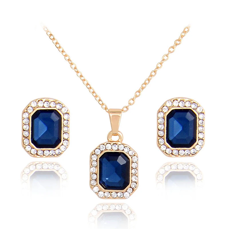 MISANANRYNE 2016 Fashion Wedding Women Jewelry Sets 18 Gold Color CZ/Crystal Geometric Pendant Necklace Earrings Set
MISANANRYNE 2016 Fashion Wedding Women Jewelry Sets 18 Gold Color CZ/Crystal Geometric Pendant Necklace Earrings Set