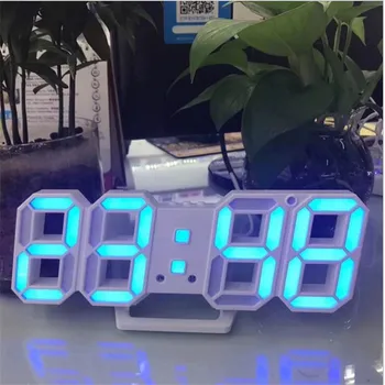 3D LED alarm clock digital clock wall Horloge snooze thermometer desk table clock living room office home Decor fashion horolog
3D LED alarm clock digital clock wall Horloge snooze thermometer desk table clock living room office home Decor fashion horolog