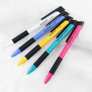 50 PCS /lot TENFON clip Blue ink press ballpoint pen 0.7mm office& school accessories pens Stationery escolar material
50 PCS /lot TENFON clip Blue ink press ballpoint pen 0.7mm office& school accessories pens Stationery escolar material