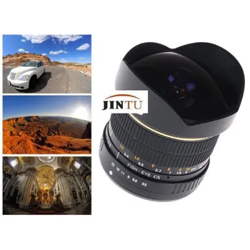 

JINTU 8MM F/3.5 MF Manual Wide Angle Fisheye Lens fit for Canon EOS 760D 750D 700D 650D 600D 1200D 80D 70D 60D 77D SLR Camera