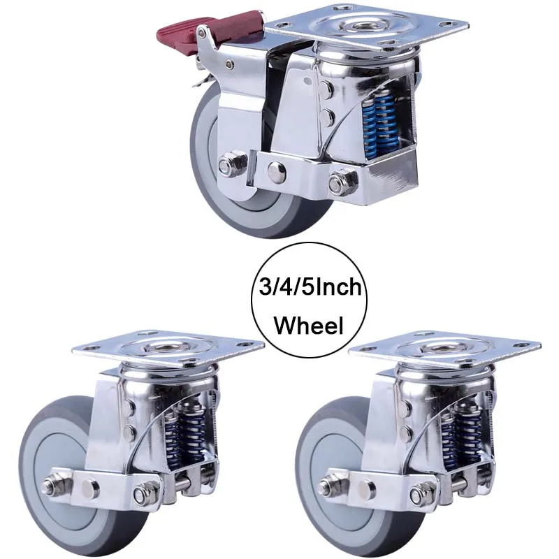4PCS Silent Damping Wheel with Spring, TPR Wheel Anti-Seismic Caster,for Heavy Equipment,Gate,Industrial Casters JF1874
4PCS Silent Damping Wheel with Spring, TPR Wheel Anti-Seismic Caster,for Heavy Equipment,Gate,Industrial Casters JF1874