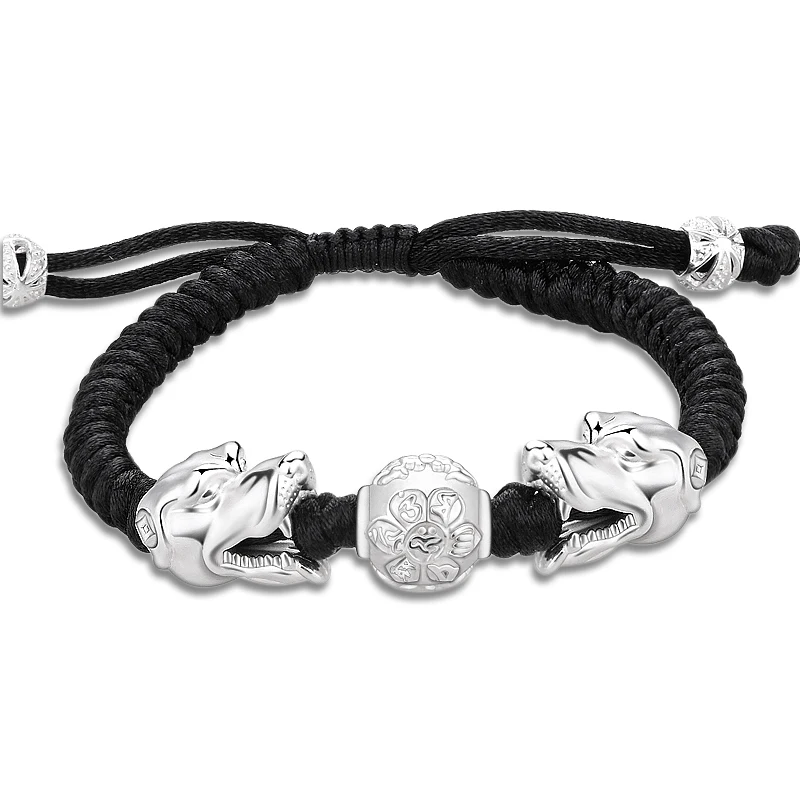Real S925 Silver Bracelet Red Rope Wolf Head Lotus Bead Man's Knitted 17cmL Gift
Real S925 Silver Bracelet Red Rope Wolf Head Lotus Bead Man's Knitted 17cmL Gift