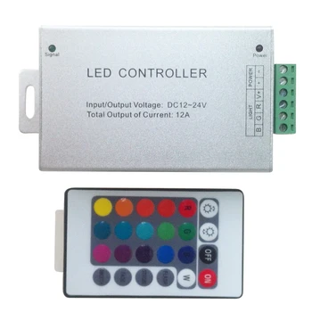 JFBL Hot sale iColourful RGB LED Light String Dimmer RF Wireless Remote Controller Aluminum 24 Key 12-24V
JFBL Hot sale iColourful RGB LED Light String Dimmer RF Wireless Remote Controller Aluminum 24 Key 12-24V