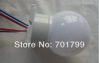 60mm diamter full color WS2811 globe type pixel light;DC12V input;1.44W(6pcs 5050 SMD RGB inside);white base;40pcs a string
60mm diamter full color WS2811 globe type pixel light;DC12V input;1.44W(6pcs 5050 SMD RGB inside);white base;40pcs a string