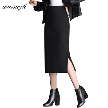 Autumn&Winter Women Woolen Skirt Slim Elegant Office Ladies High Waist Slim Bodycon Skirt Plus Size 4XL Slit Long Pencil Skirt
Autumn&Winter Women Woolen Skirt Slim Elegant Office Ladies High Waist Slim Bodycon Skirt Plus Size 4XL Slit Long Pencil Skirt