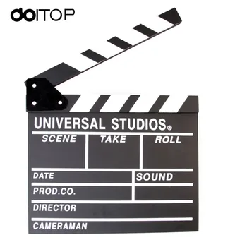 DOITOP TV Movie Clapper Board Film Slate Cut Prop Wood Movie Clapperboard Director Video Scene Clapper board
DOITOP TV Movie Clapper Board Film Slate Cut Prop Wood Movie Clapperboard Director Video Scene Clapper board