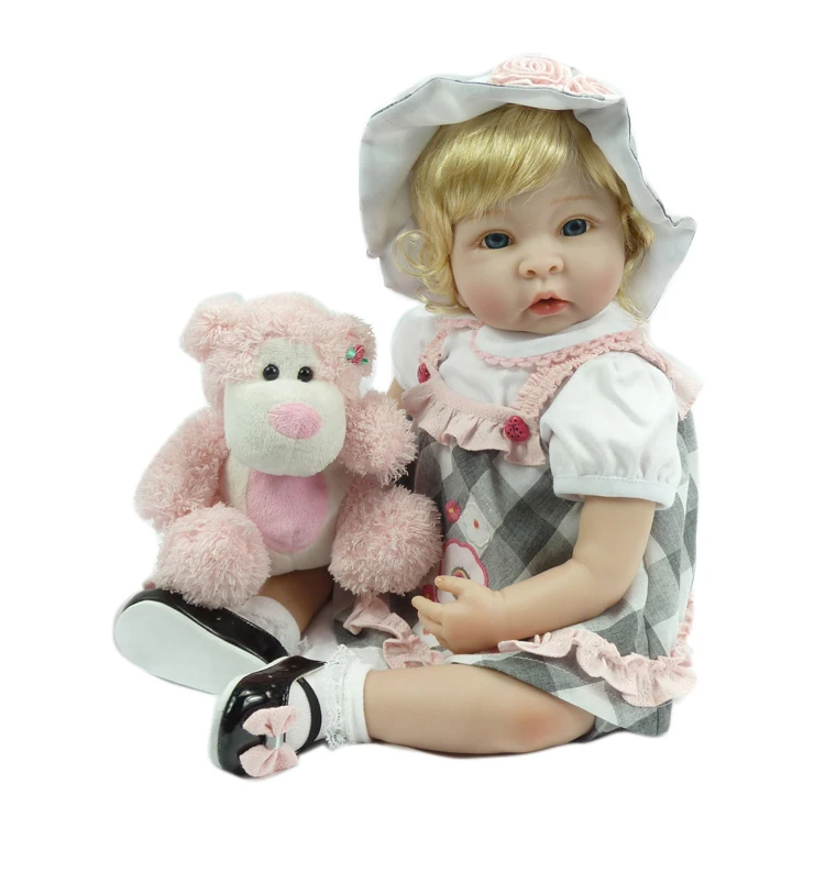 Повязка на голову для новорожденных 22 дюйма 55 см|reborn baby doll|newborn silicone babysilicone girl |